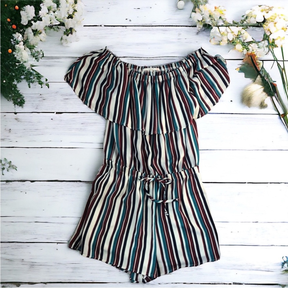Le Lis Colorful Striped Romper
